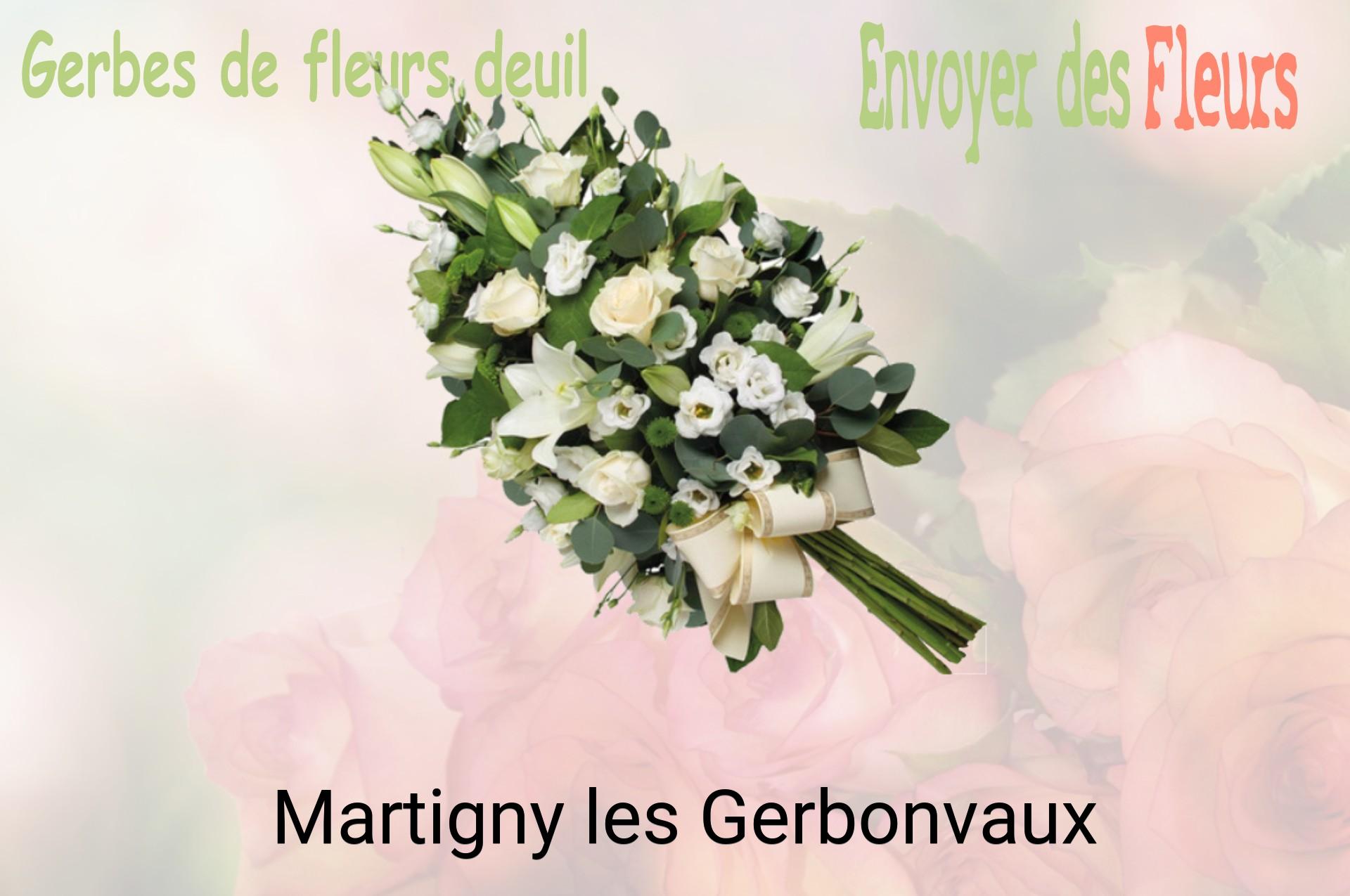 Gerbe de fleurs de deuil livrée à Martigny-les-Gerbonvaux